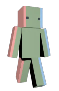 Front of NameBad's skin