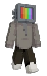 natural gray and spicy pink Minecraft skin — Slim model
