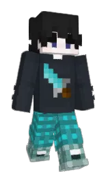 Lannill's Minecraft skin wearing the Purple Heart cape