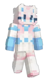 romance and vista white Minecraft skin — Slim model — first worn by Tir3d
