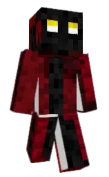 white and venetian red Minecraft skin — Slim model