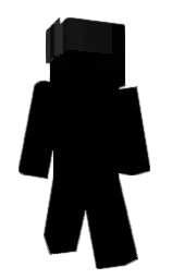 black and cod gray Minecraft skin — Classic model — first worn by 7_hp