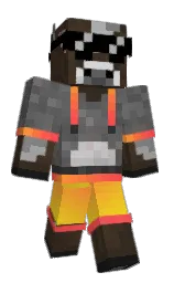 english walnut and white Minecraft skin — Classic model — first worn by zzPantha_Boyzz