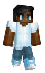 tropical blue and brown bramble Minecraft skin — Classic model — first worn by KakkaH