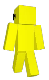 yellow and black Minecraft skin — Classic model — first worn by ryusei0317