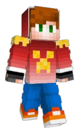 falu red and science blue Minecraft skin — Classic model