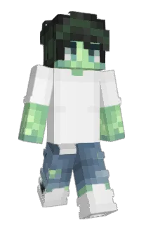 Front of cyannite's skin