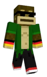 MonkeyBang's Minecraft skin wearing the Migrator cape