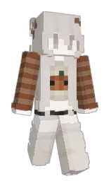 swiss coffee and pearl bush Minecraft skin — Slim model — first worn by Gemma