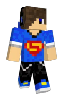 3bikeman Minecraft avatar full body