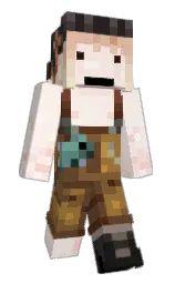 provincial pink and spice Minecraft skin — Slim model — first worn by pedroum