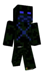 black and pine tree Minecraft skin — Classic model