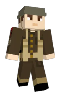 Front of Plattzy's skin