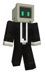 eagle and cod gray Minecraft skin — Classic model