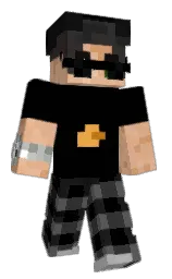 black and gold sand Minecraft skin — Classic model — first worn by ItzViktor4o