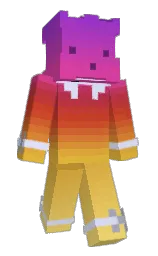 cerise and purple heart Minecraft skin — Slim model — first worn by seilar