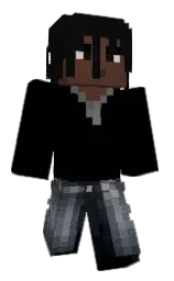 black and cod gray Minecraft skin — Classic model — first worn by Tydemonultima17
