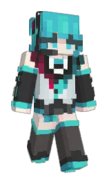 Hitsune_nee's Minecraft skin wearing the Vanilla cape