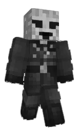 mine shaft and cod gray Minecraft skin — Classic model