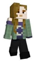 Wolfly's Minecraft skin wearing the Common cape