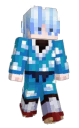 eastern blue and denim Minecraft skin — Classic model