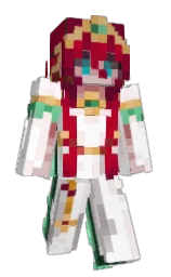 white and amour Minecraft skin — Slim model — first worn by Ayazeli