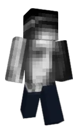 ebony and black Minecraft skin — Classic model