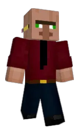 Ikey_The_Great's Minecraft skin wearing the Hero cape
