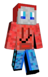 black and cardinal Minecraft skin — Slim model