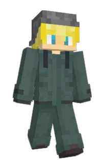 Front of Peggio's skin