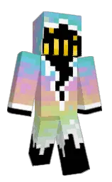 black and rose fog Minecraft skin — Classic model