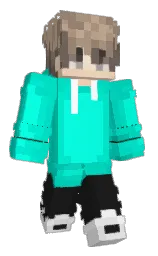 robin's egg blue and cyan / aqua Minecraft skin — Classic model