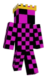 black and red violet Minecraft skin — Classic model — first worn by josiahmann