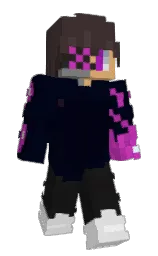 blue charcoal and jaguar Minecraft skin — Slim model