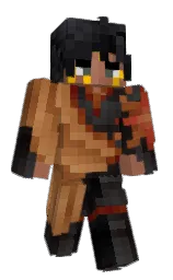 mine shaft and brown rust Minecraft skin — Classic model