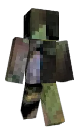 black and diesel Minecraft skin — Classic model — first worn by FlamingAustralia