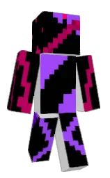 black and white Minecraft skin — Classic model — first worn by NoMiccccc