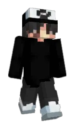 Mauj's Minecraft skin wearing the Mojang Office cape