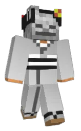 raw sienna and cod gray Minecraft skin — Classic model — first worn by Hakase10Hz