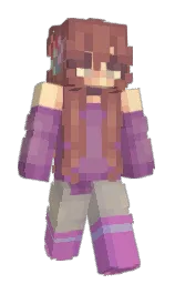 BlurredLexie's Minecraft skin wearing the Migrator cape