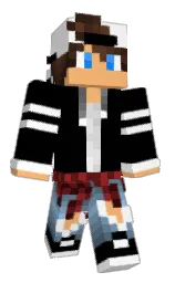 ZexalDaBeast's Minecraft skin wearing the 15th Anniversary cape