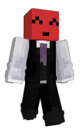 persian red and black Minecraft skin — Classic model