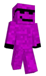 electric violet and purple Minecraft skin — Classic model