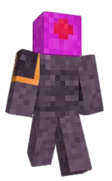 cerise and eggplant Minecraft skin — Classic model — first worn by Gavvoreon