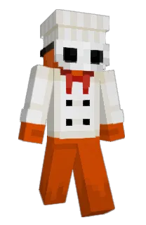 Front of OrangeBlocky's skin