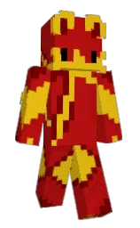 milano red and gold tips Minecraft skin — Slim model — first worn by Purrers