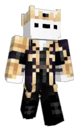 white and black Minecraft skin — Classic model