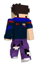 midnight and cocoa brown Minecraft skin — Slim model — first worn by eoeagle