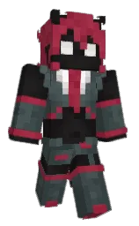 black and cape cod Minecraft skin — Classic model — first worn by GELDANT