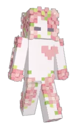 lavender blush and mandys pink Minecraft skin — Slim model — first worn by yubeanie